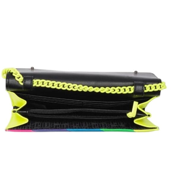 Kurt Geiger London Brixton Rainbow Chain Wallet*Retail $155*Crossbody - Picture 4 of 4